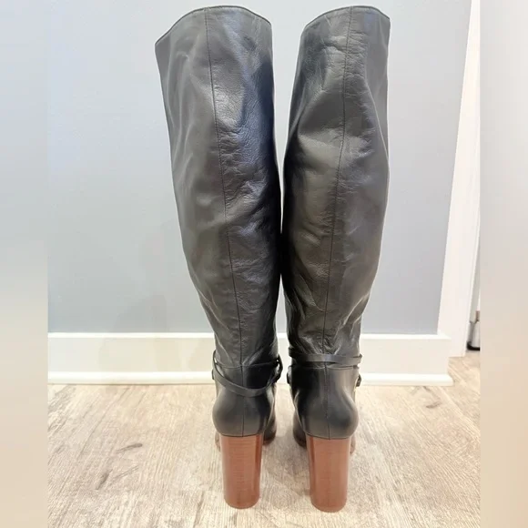 LK Bennett Black Leather Heeled Boots NEW - Picture 13 of 16